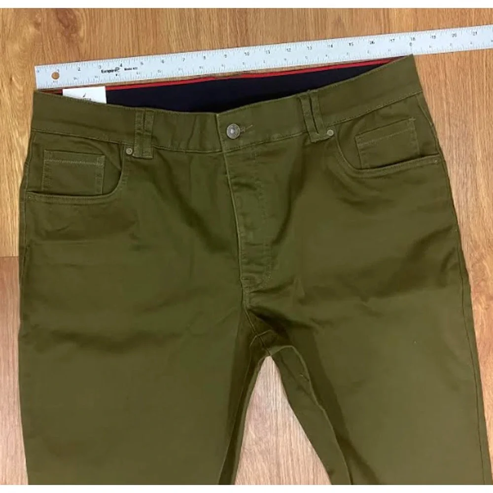 Nautica Jeans Women's Olive Green Skinny Leg StretchPants 16